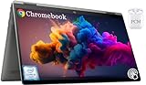 HP Laptop Chromebook x360 35.6 cm FHD Touchscreen 2 em 1, Intel Core i3-1115G4, 8 GB de RAM, 640 GB de armazenamento (SSD de 128 GB + cartão SD de 512 GB), Chrome OS, leitor de impressão digital,