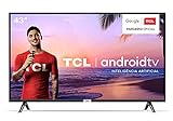Smart TV LED 43' Android TCl 43s6500 Full HD com Conversor Digital Wi-Fi Bluetooth 1 USB 2 HDMI Controle Remoto com Comando de Voz Google Assistant