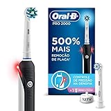 Escova Elétrica Recarregável Oral-B Pro 2000 Sensi Ultrafino 127V + Refil Sensi Ultrafino, Oral-B